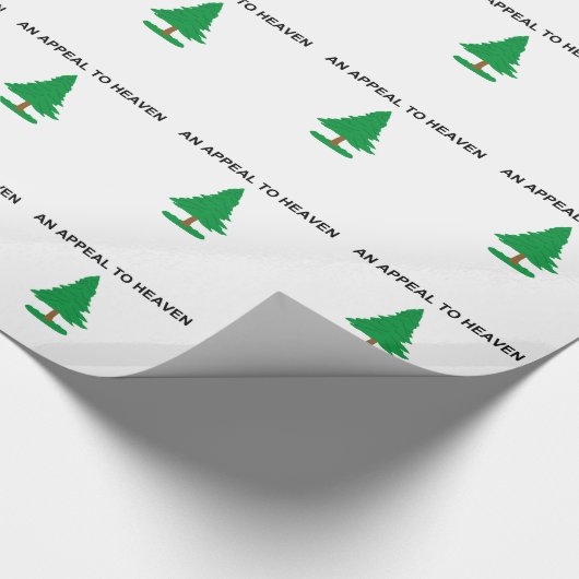 Ein Appell an den Himmel - Flagge der Washington 1 Geschenkpapier (Ecke)