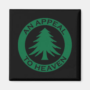 Ein Appell an den Himmel Flagge Ne Baummotiv Runde Magnet