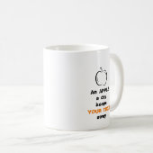 Ein Apple a Day Apple Black Line Art Kaffeetasse (VorderseiteRechts)