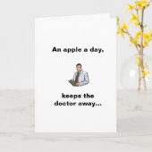 Ein Apple a Day, Behalte den Dr. weg Karte (Gelbe Blume)