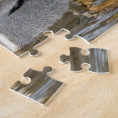 Ein Aquamariner Hingelente im Teich Puzzle (Seite)