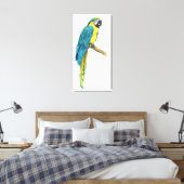 Ein Aquamariner Macaw Leinwanddruck (Insitu (Schlafzimmer))