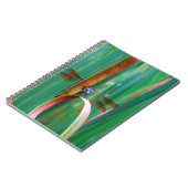 Ein aquamariner Mit Augen Drachenfliege mit Käfern Notizblock (Linke Seite)