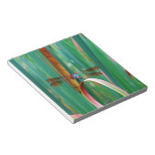 Ein aquamariner Mit Augen Drachenfliege mit Käfern Notizblock (angewinkelt)