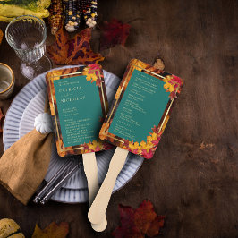 Ein Aquamarines und abenteuerliches Goldfestival Fächer