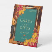 Ein Aquamarines und ungewöhnliches Gold Rustikale Sockelschild (Vorderseite)