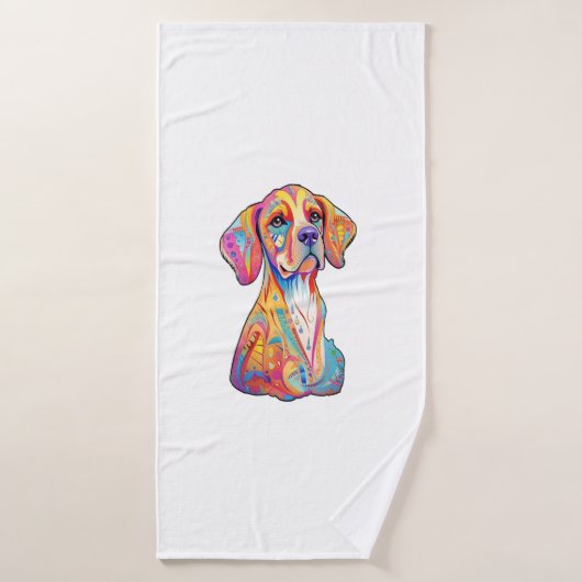 Ein Aquarell Badehandtuch (Badehandtuch)