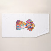 Ein Aquarell Badehandtuch (Badehandtuch)