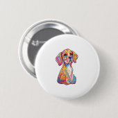 Ein Aquarell Button (Vorne & Hinten)