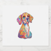 Ein Aquarell Schaumweinetikett (Einzelnes Label)