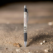 Ein Aquarell-Schneemann-Monogramm-Pen Kugelschreiber