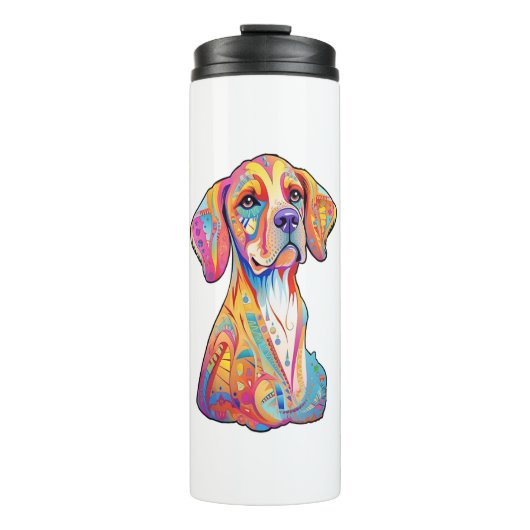 Ein Aquarell Thermosbecher (Vorderseite)