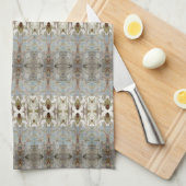 Ein Aquarellmuster Geschirrtuch (Viertel Falte)