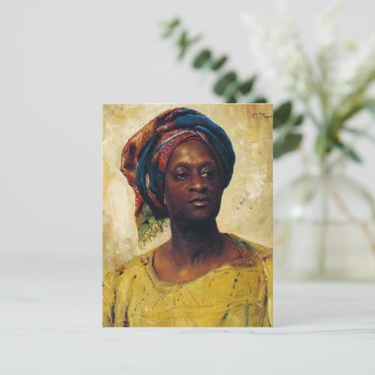 Ein Araber in einem Turban. von Konstantin Makovsk Postkarte (Stehend Vorderseite)