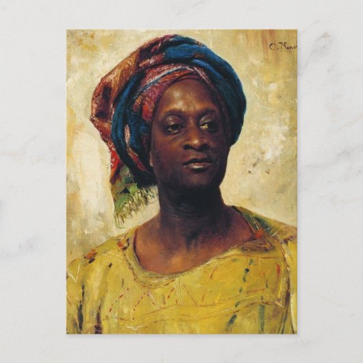Ein Araber in einem Turban. von Konstantin Makovsk Postkarte (Vorderseite)