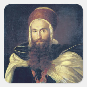 Ein arabischer Chef Quadratischer Aufkleber