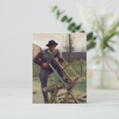 Ein arabischer Holzfäller, 1876 Postkarte (Stehend Vorderseite)