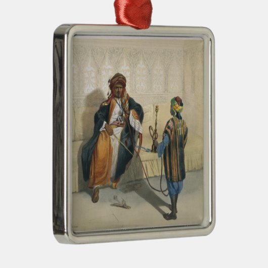 Ein arabischer Scheich Smoking, Illustration 'vom Ornament Aus Metall (Rechts)