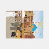 Ein arabisches Dorf Fleecedecke (Vorderseite (Horizontal))