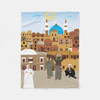Ein arabisches Dorf Fleecedecke