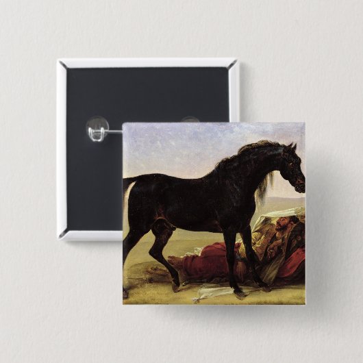 Ein arabisches Pferd Button (Vorne & Hinten)