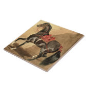 Ein arabisches Pferd (w/c niedergelegt auf Papier) Fliese (Seite)