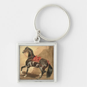 Ein arabisches Pferd (w/c niedergelegt auf Papier) Schlüsselanhänger