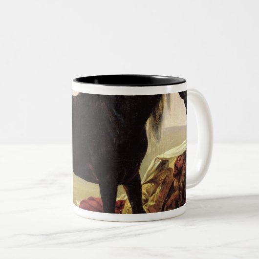 Ein arabisches Pferd Zweifarbige Tasse (VorderseiteRechts)
