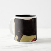 Ein arabisches Pferd Zweifarbige Tasse (Vorderseite Links)