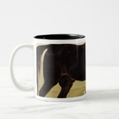 Ein arabisches Pferd Zweifarbige Tasse (Links)