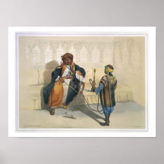 Ein arabisches Scheich-Rauchen, Illustration aus " Poster (Vorne)