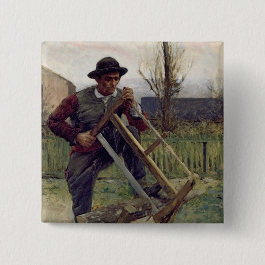 Ein Aragonese Holzfäller, 1876 Button (Vorderseite)