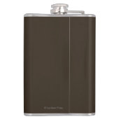 Ein arapahoe-indischer Leiter PortraitColorado Flachmann (Rückseite)