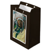 Ein arapahoe-indischer Leiter PortraitColorado Mittlere Geschenktüte (Rückseite Schrägansicht)