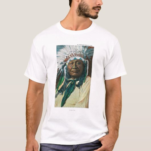Ein arapahoe-indischer Leiter PortraitColorado T-Shirt (Vorderseite)