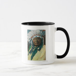 Ein arapahoe-indischer Leiter PortraitColorado Tasse