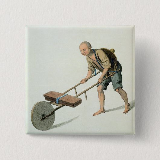 Ein Arbeiter, überziehen 27 "vom Kostüm der Button (Vorderseite)
