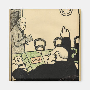 Ein Arbeitgeber schmeißt einen seiner Angestellten Magnet