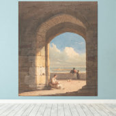 Ein Arch auf der Heiligen Insel, Northumberland Leinwanddruck (Insitu (Holzboden))