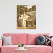 Ein Arch Druid in seinem gerichtlichen Gewohnheits Leinwanddruck (Insitu (Wohnzimmer))