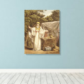 Ein Arch Druid in seinem gerichtlichen Gewohnheits Leinwanddruck (Insitu (Holzboden))