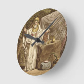 Ein Arch Druid in seinem gerichtlichen Gewohnheits Runde Wanduhr (Winkel)