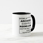 Ein Architekt zu sein ist einfach, ein maßgeschnei Tasse (VorderseiteRechts)