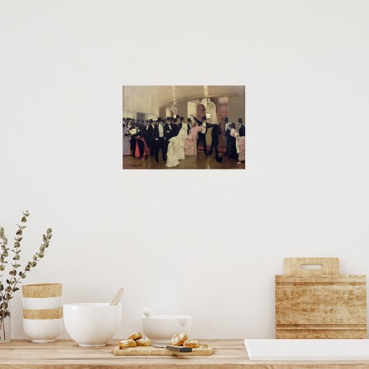 Ein Argument in den Korridoren der Oper, 1889 Poster (Küche)