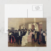 Ein Argument in den Korridoren der Oper, 1889 Postkarte (Vorne/Hinten)