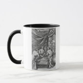 Ein Argument zwischen Kartographen, Illustration Tasse (Links)