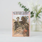 Ein Arizona-Cowboy-Retro Theater Postkarte (Stehend Vorderseite)
