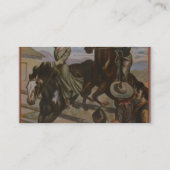 Ein Arizona Cowboy Retro Theater Visitenkarte (Rückseite)