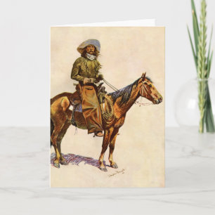 Ein Arizona Cowboy von Remington, Vintage Western Karte