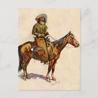 Ein Arizona Cowboy von Remington, Vintage Western Postkarte